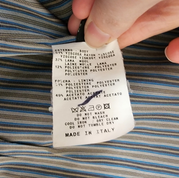 Etro Grey Rose Textured Lurex Jacquard Single-Breasted Jacket - Picture 6 of 6